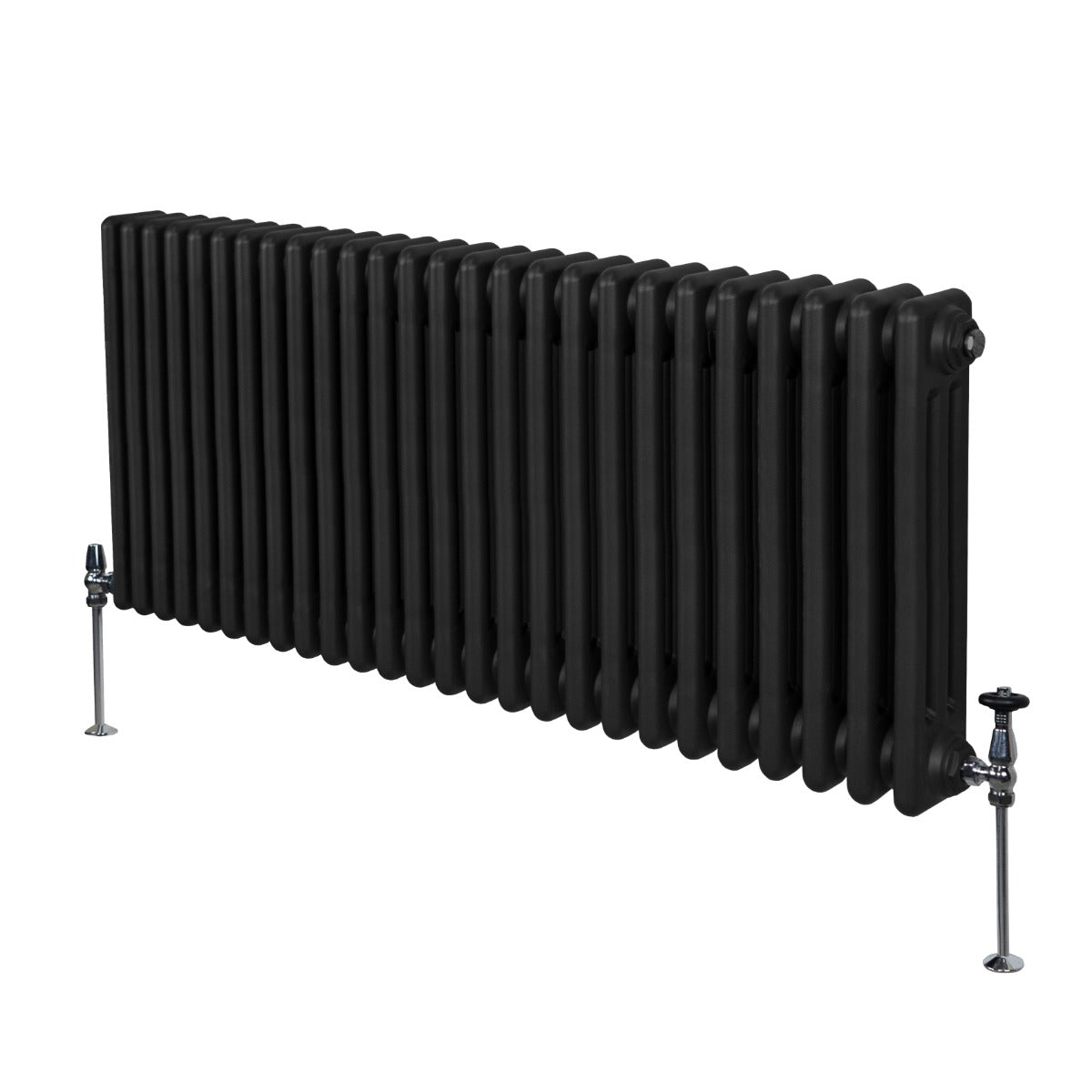 Termosifone Radiatore a 3 colonne per riscaldamento centralizzato Nero 60 x 119cm