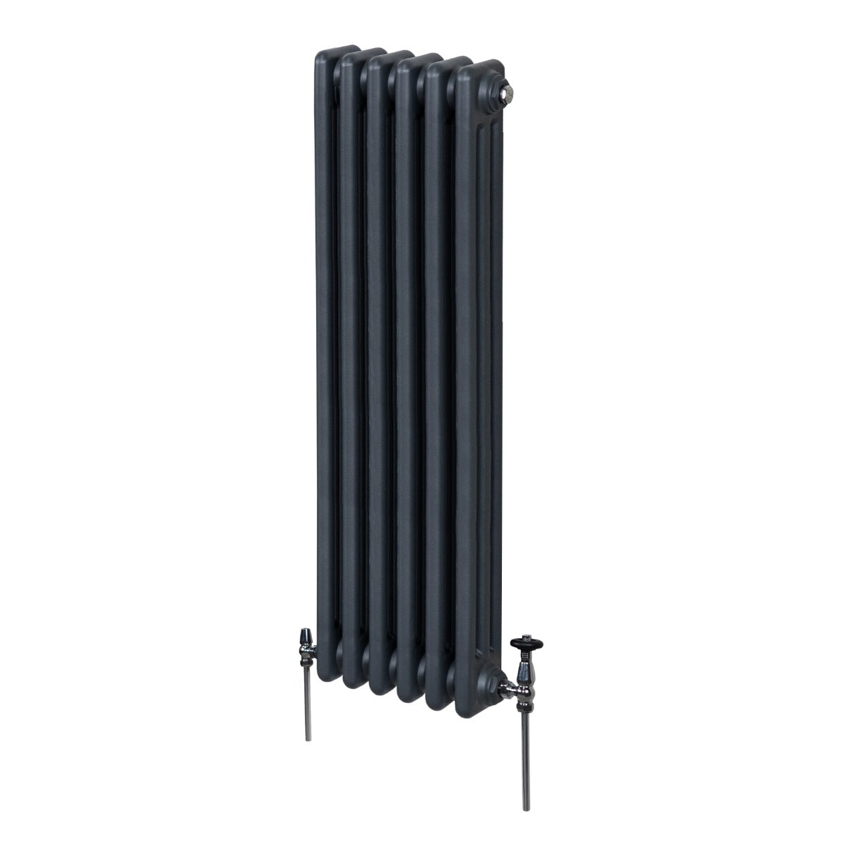 Termosifone Radiatore a 3 colonne per riscaldamento centralizzato verticale Grigio antracite 150x29cm