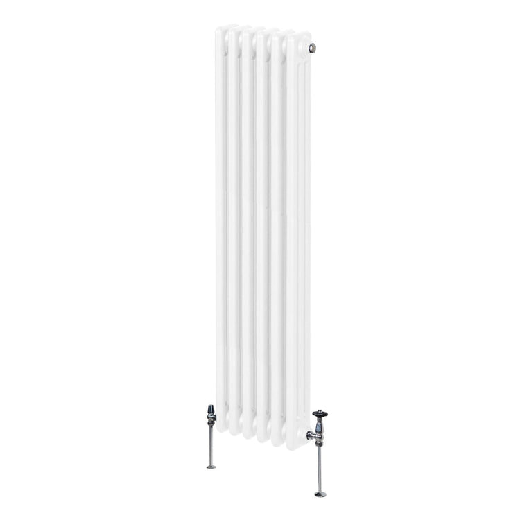 Termosifone Radiatore a 3 colonne per riscaldamento centralizzato verticale Bianco 150x29cm