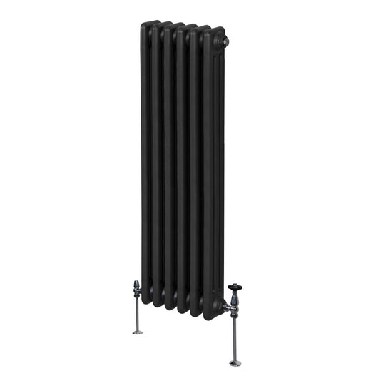 Termosifone Radiatore a 3 colonne per riscaldamento centralizzato verticale Nero 150x29cm