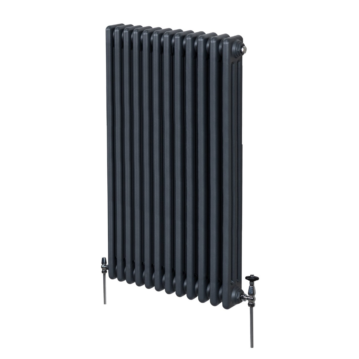 Termosifone Radiatore a 3 colonne per riscaldamento centralizzato verticale Grigio antracite 150x56cm