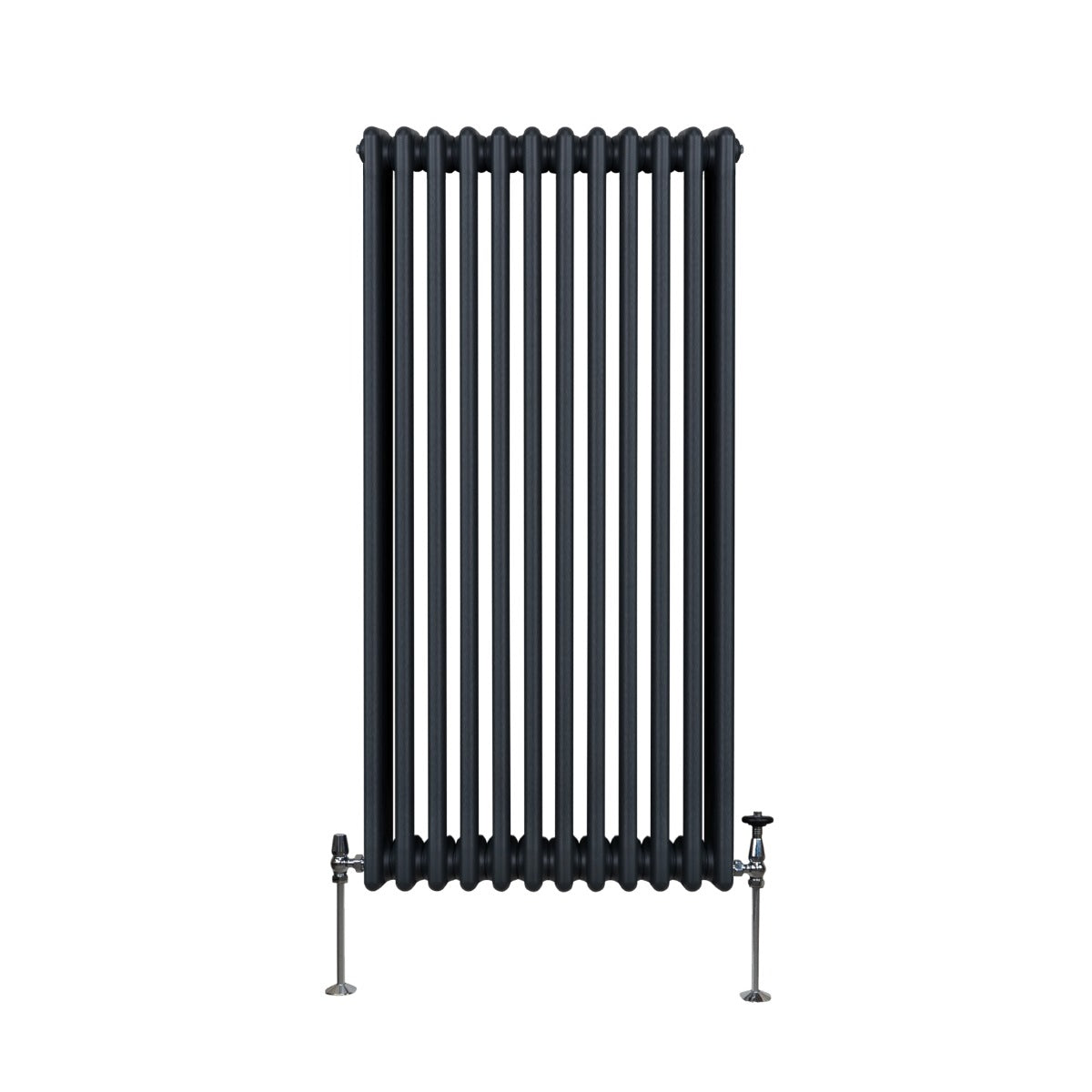 Termosifone Radiatore a 3 colonne per riscaldamento centralizzato verticale Grigio antracite 150x56cm