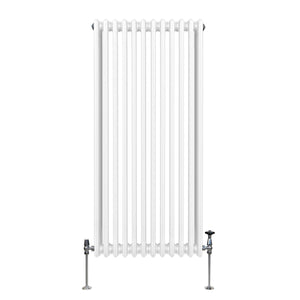 Termosifone Radiatore a 3 colonne per riscaldamento centralizzato verticale Bianco 150x56cm