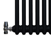 Termosifone Radiatore a 3 colonne per riscaldamento centralizzato verticale Nero 150x56cm