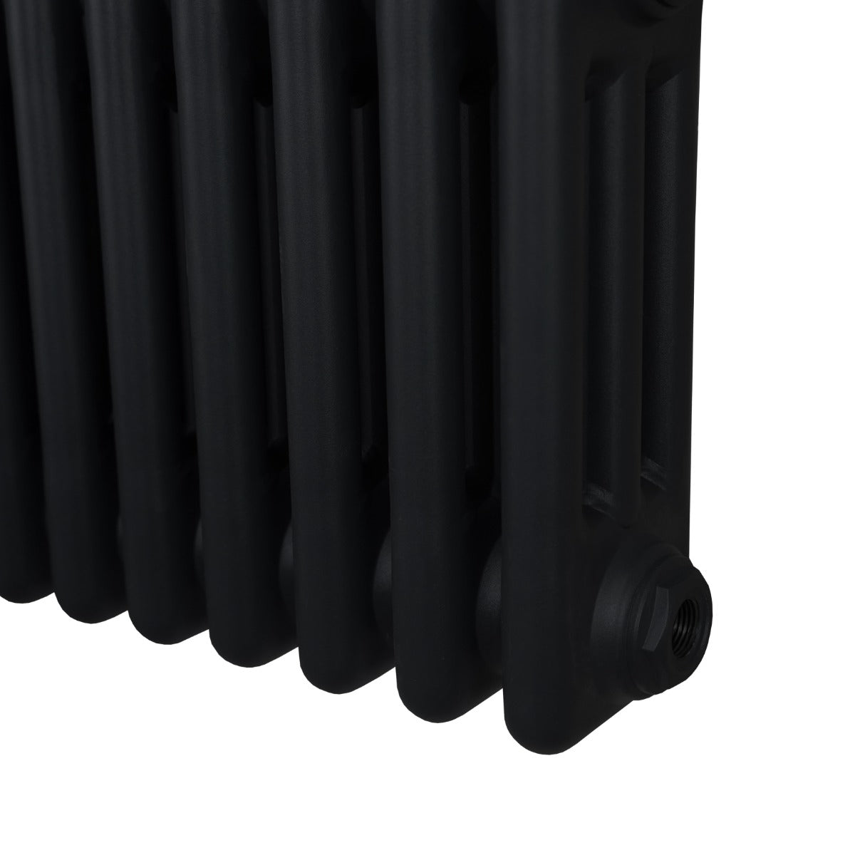 Termosifone Radiatore a 3 colonne per riscaldamento centralizzato verticale Nero 150x56cm