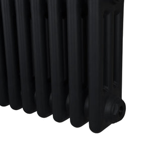 Termosifone Radiatore a 3 colonne per riscaldamento centralizzato verticale Nero 150x56cm