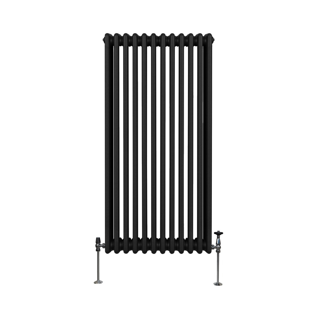 Termosifone Radiatore a 3 colonne per riscaldamento centralizzato verticale Nero 150x56cm