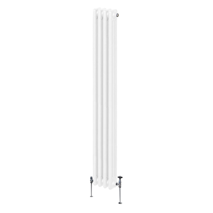 Termosifone Radiatore a 3 colonne per riscaldamento centralizzato verticale Bianco 180x20cm