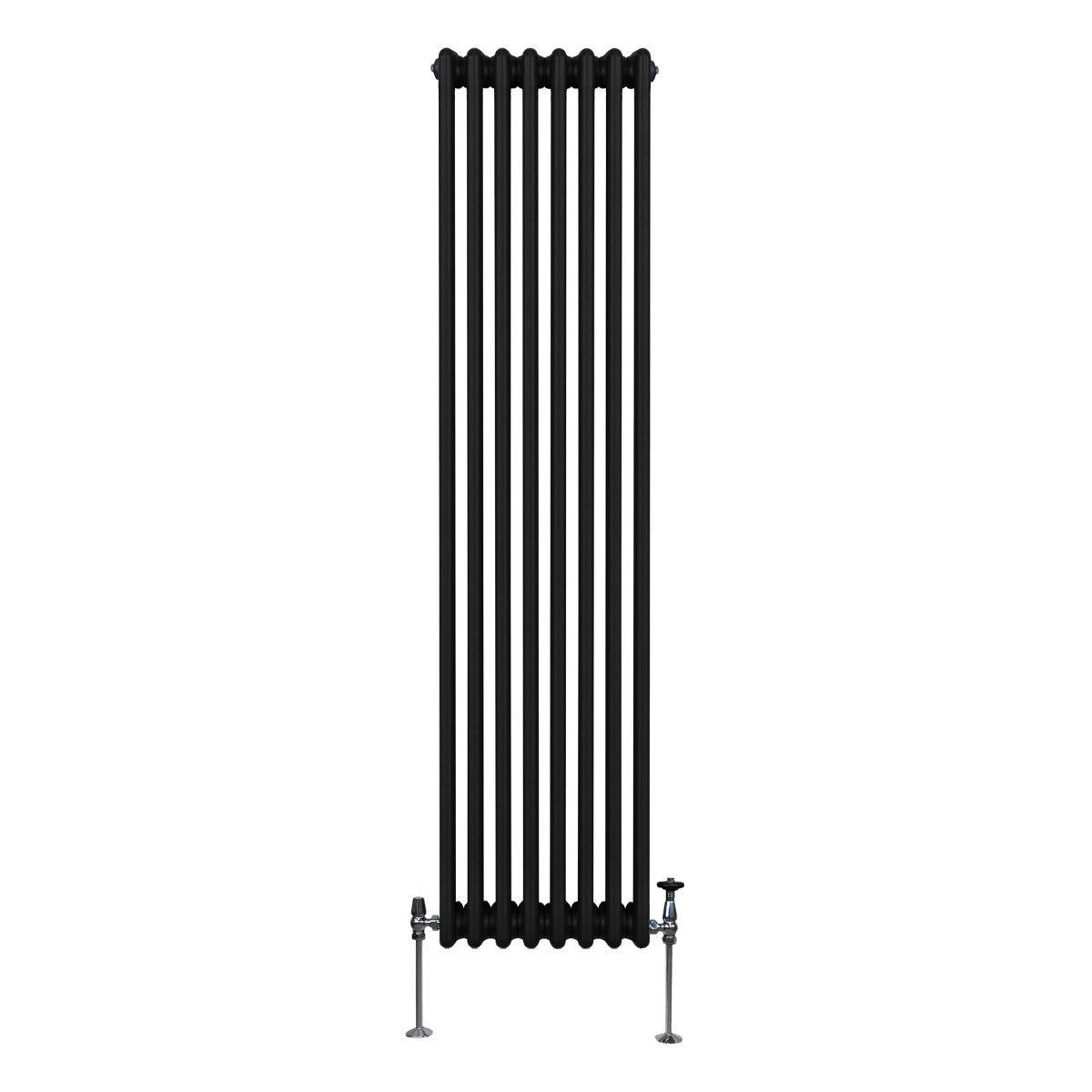 Termosifone Radiatore a 3 colonne per riscaldamento centralizzato verticale Nero 180x38cm