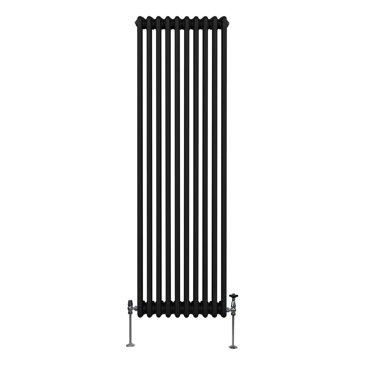 Termosifone Radiatore a 3 colonne per riscaldamento centralizzato verticale Nero 180x47cm