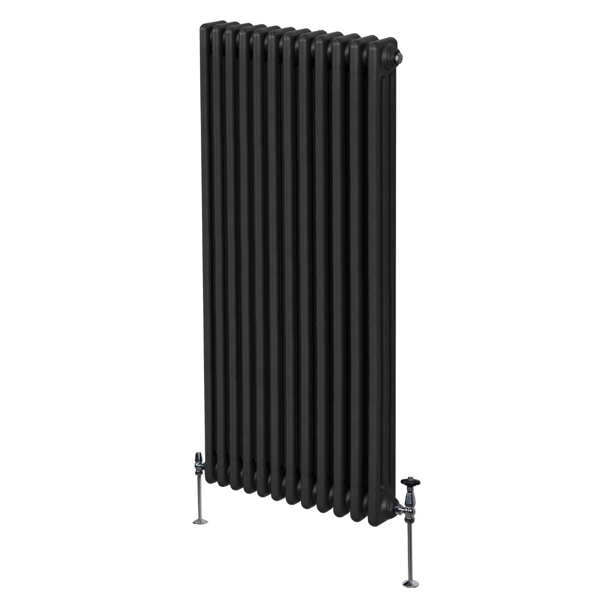 Termosifone Radiatore a 3 colonne per riscaldamento centralizzato verticale Nero 180x56cm