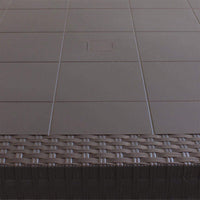 Tavolo Dallas 80x80x74 h cm in Wicker Marrone