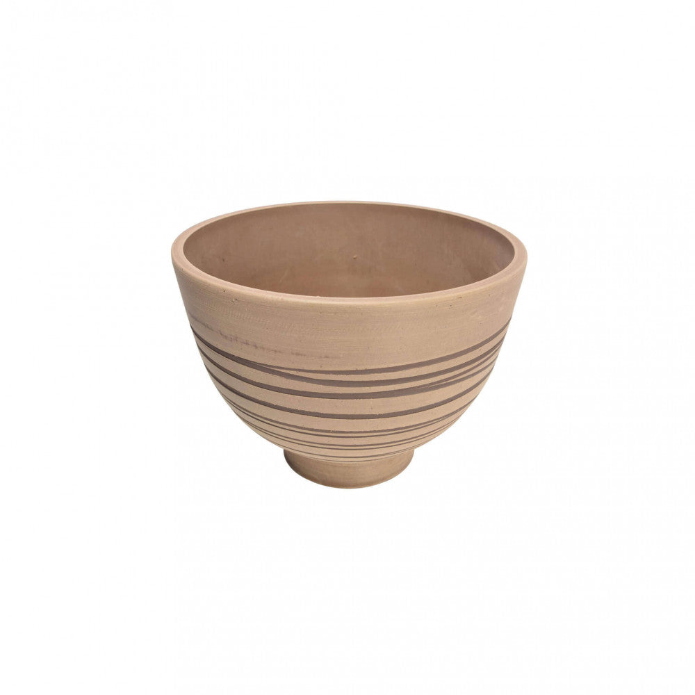 Vaso Grande Narciso Ø45x32 cm in Fibra sintetica Tortora