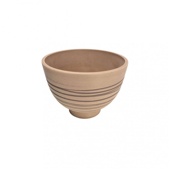 Vaso Grande Narciso Ø45x32 cm in Fibra sintetica Tortora