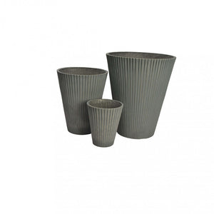 Vaso Medio Iris Ø29x36 cm in Fibra sintetica Antracite