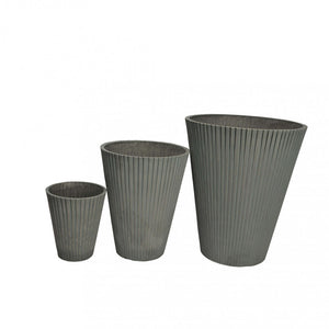 Vaso Medio Iris Ø29x36 cm in Fibra sintetica Antracite