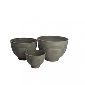 Vaso Medio Narciso Ø39x28 cm in Fibra sintetica Antracite