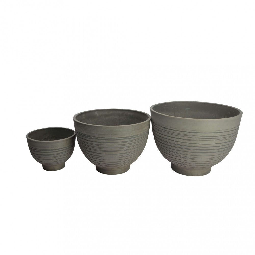 Vaso Medio Narciso Ø39x28 cm in Fibra sintetica Antracite