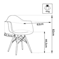 Sedia Moritz 53x47x82 h cm in Legno Bianco