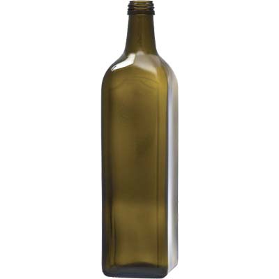 Bottiglia marasca vetro verde lt 1 (20 pezzi) 