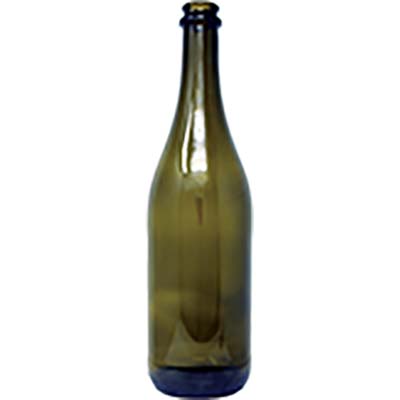 Bottiglia emiliana tappo corona vetro verde lt 0,75 (20 pezzi) 