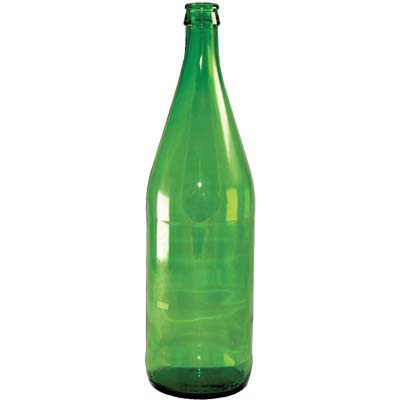 Bottiglia acqua minerale vetro verde lt 1 (20 pezzi) 