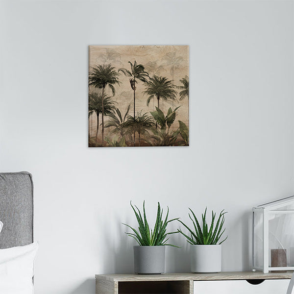 Quadro in Legno Stampato Tropical Forest 29x29 *FSC