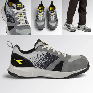 Scarpe antinfortunistiche LITE LOW S1PS FO SR HRO ESD Grigio castello Grigio alluminio Scarpa antinfortunistica Diado 43