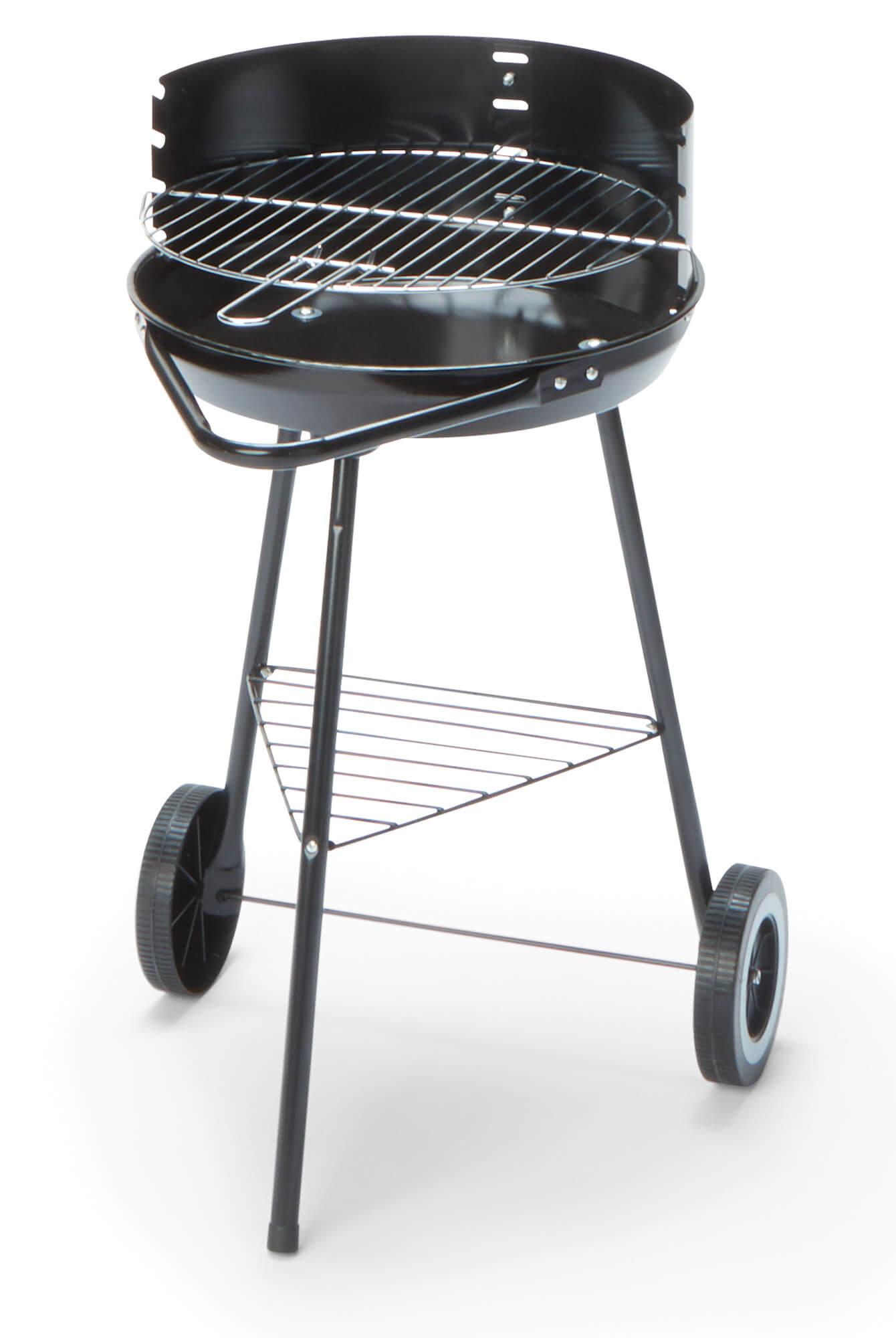 Barbecue a Carbone Carbonella 44x52x70 cm in Acciaio Nero