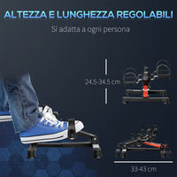 Pedaliera per Riabilitazione Mini Cyclette in Acciaio e ABS Nera