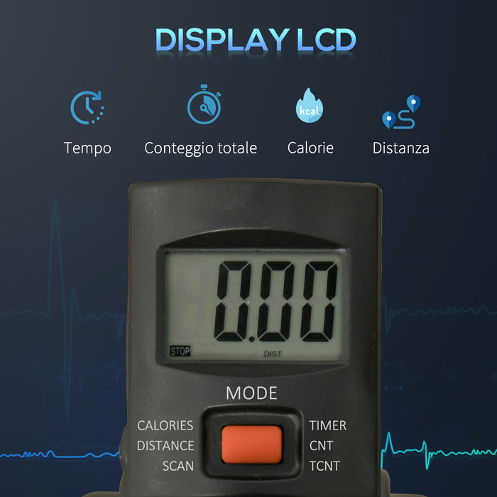 Pedaliera per Riabilitazione Mini Cyclette in Acciaio e ABS Nera