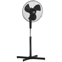 Ventilatore a Piantana 60x60x90/120 cm 6 Velocità Nero