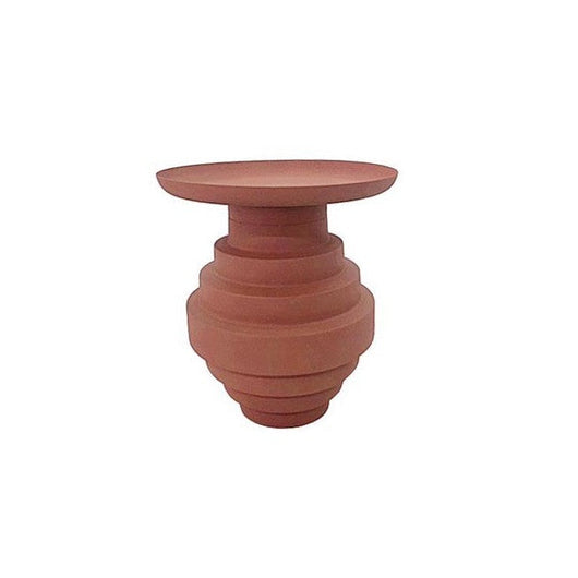 Tavolino ⌀ 35,5x40 cm Alka in Acciaio Terracotta