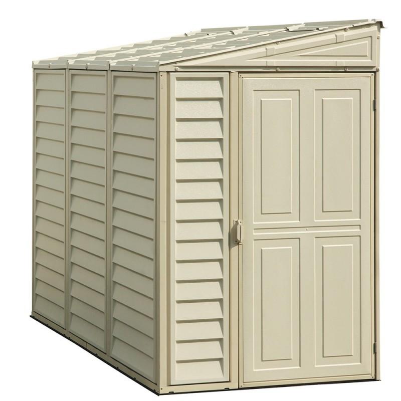 Casetta da Giardino Porta Attrezzi 122x240x188 cm in PVC Avorio