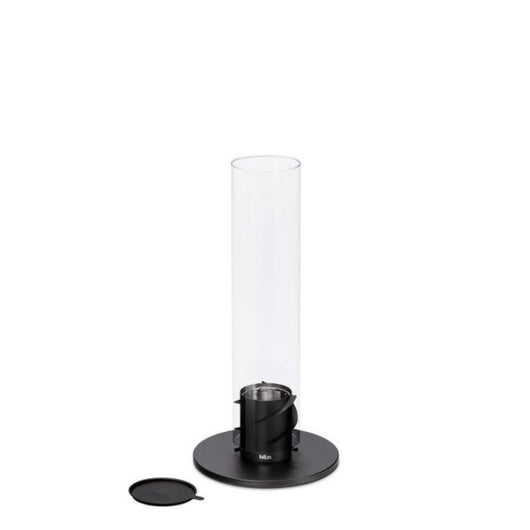 Lampada a Bioetanolo da Tavolo Ø9x40,5 cm in Acciaio Inossidabile Nero