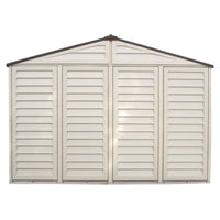 Casetta Box da Giardino 325x240x233 cm in PVC Avorio/Marrone