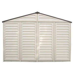 Casetta Box da Giardino 325x240x233 cm in PVC Avorio/Marrone