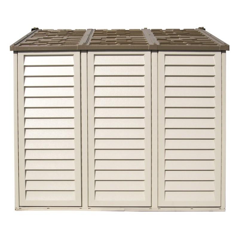 Casetta Box da Giardino 325x240x233 cm in PVC Avorio/Marrone