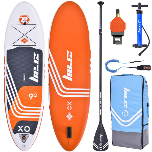 SUP Tavola Stand Up Paddle Gonfiabile per Bambini 275x76x13 cm Kayak ZRAY X-Rider 9