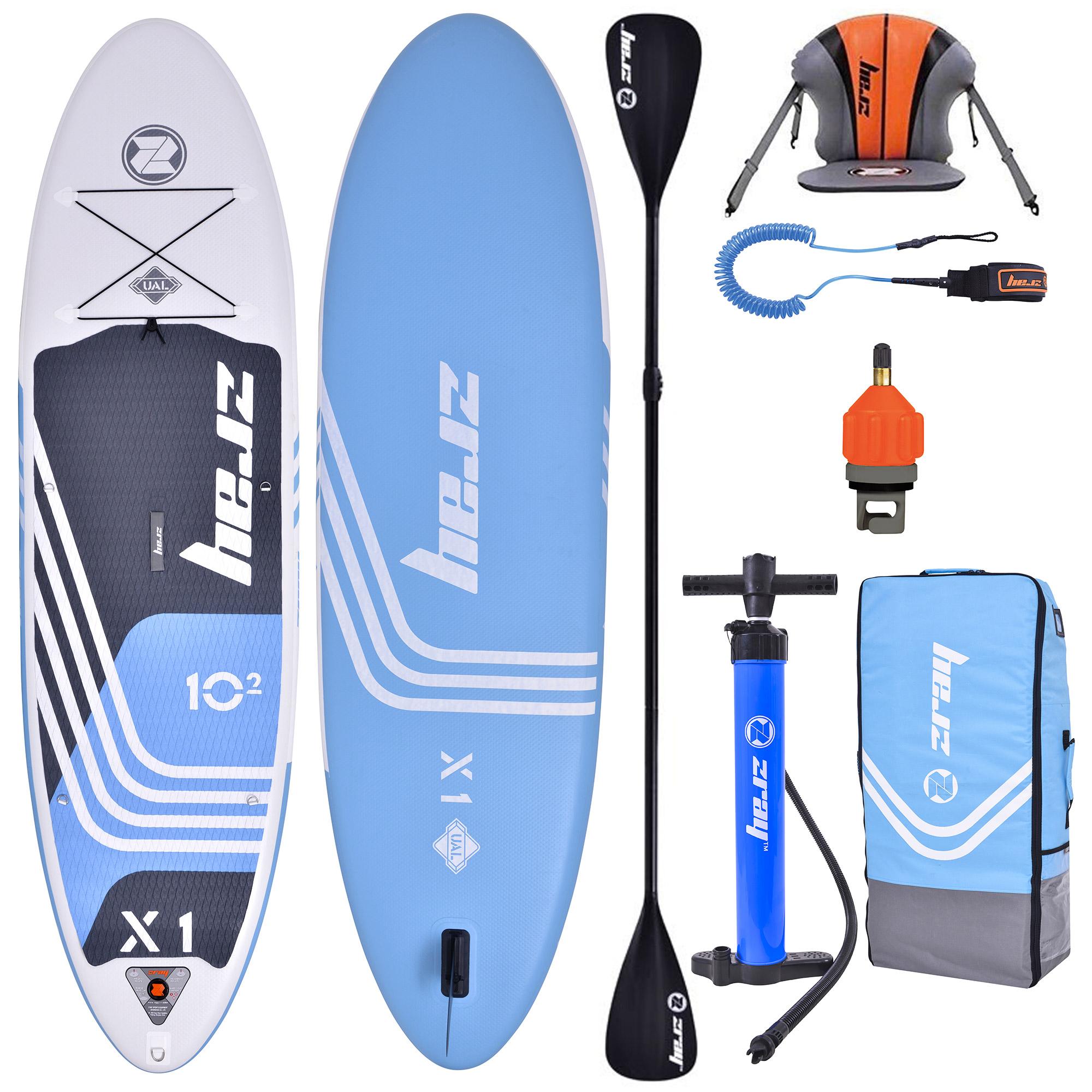 SUP Tavola Stand Up Paddle Gonfiabile 310x81x15 cm Kayak ZRAY X-Rider 10'2" Combo