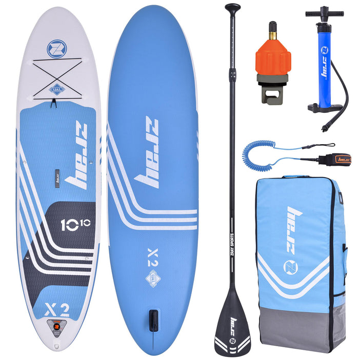 SUP Tavola Stand Up Paddle Gonfiabile 330x81x15 cm Kayak ZRAY X-Rider 10'10"