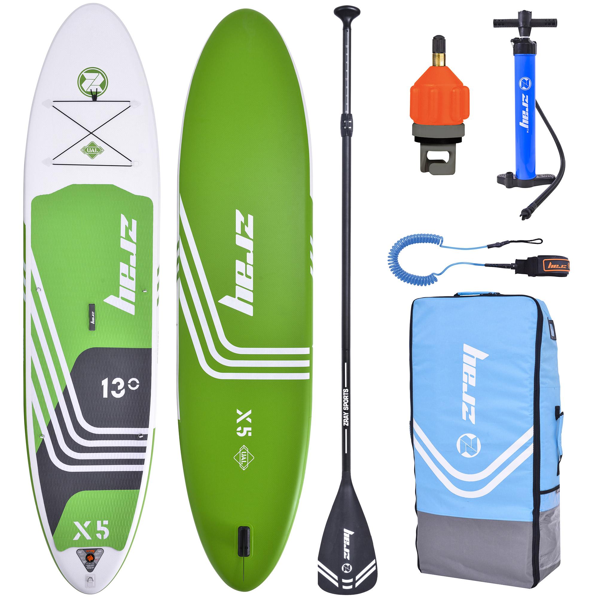 SUP Tavola Stand Up Paddle Gonfiabile 396x91x15 cm Kayak ZRAY X-Rider 13