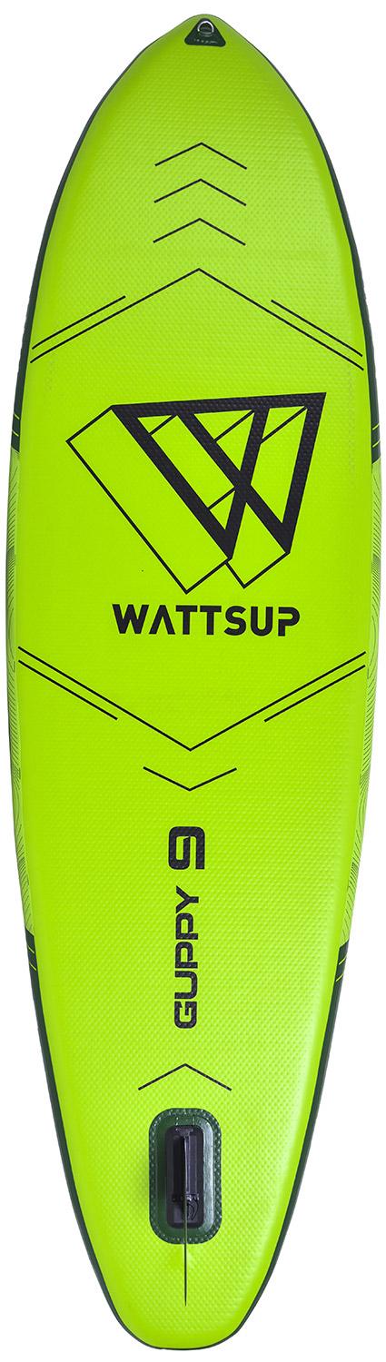 SUP Tavola Gonfiabile 275x76x13 cm con Pagaia Zaino e Accessori Wattsup Guppy Verde Oliva