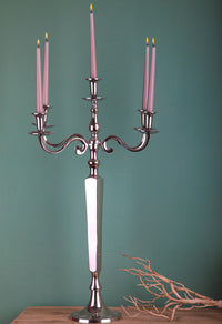 Candelabro in Metallo Composto da 5 Bracci Altezza 80 cm