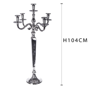 Candelabro in Metallo Composto da 5 Bracci Altezza 104 cm