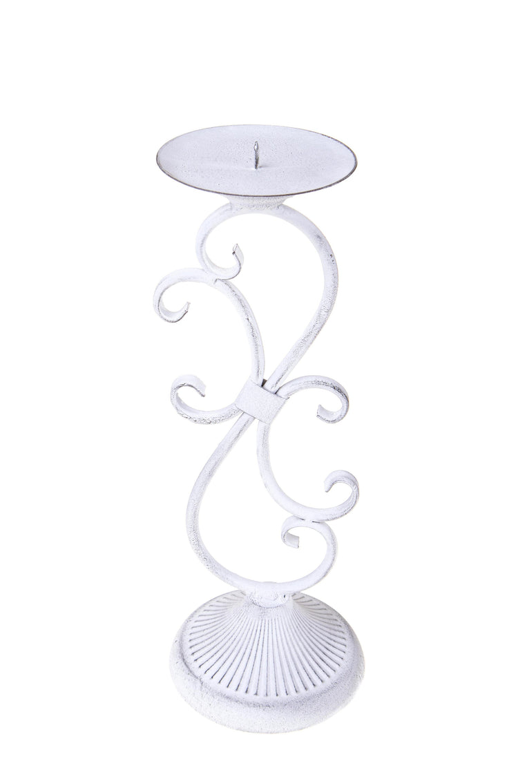 Candeliere Altezza 35,5 cm Bianco