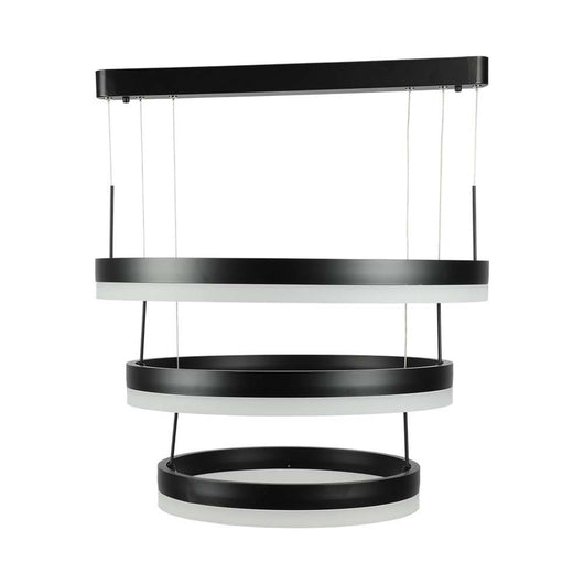 86w lampadario a luce morbida Dimmabile 3000K NERO