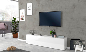 Mobile TV 1 Anta 180x30x40 cm Maruska Bianco Lucido