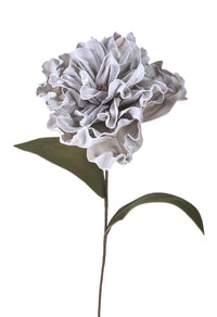 Set 2 Fiori di Peonia Artificiale Artificiale Altezza 74 cm Grigio