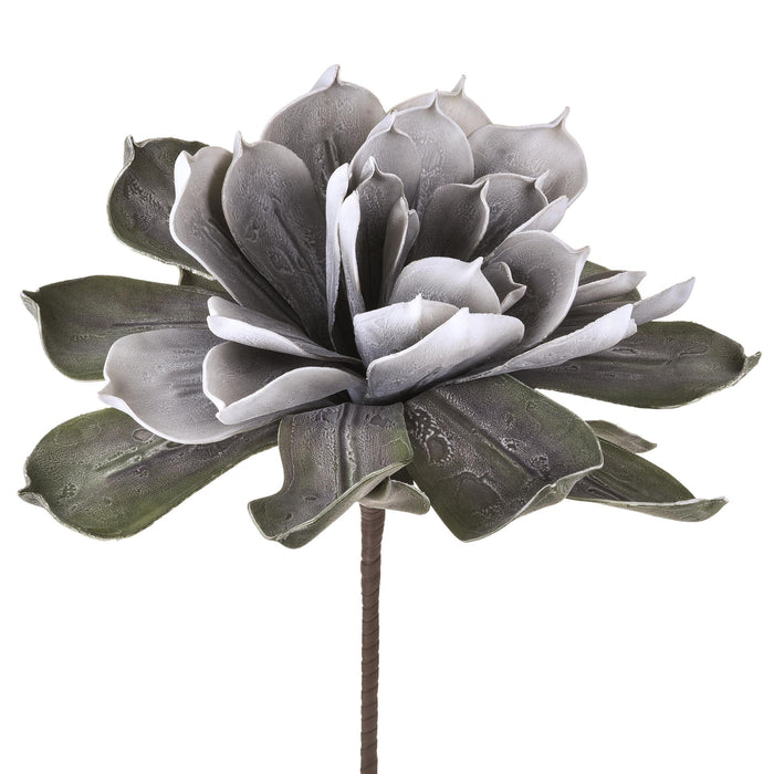 Fiori Foam Grande Artificiale Altezza 89 cm Grigio